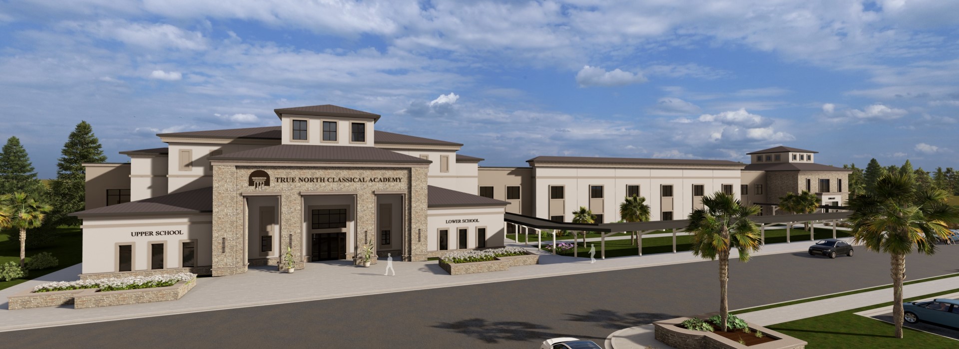 Artist rendering of the planned True North Classical Academy at Kingston